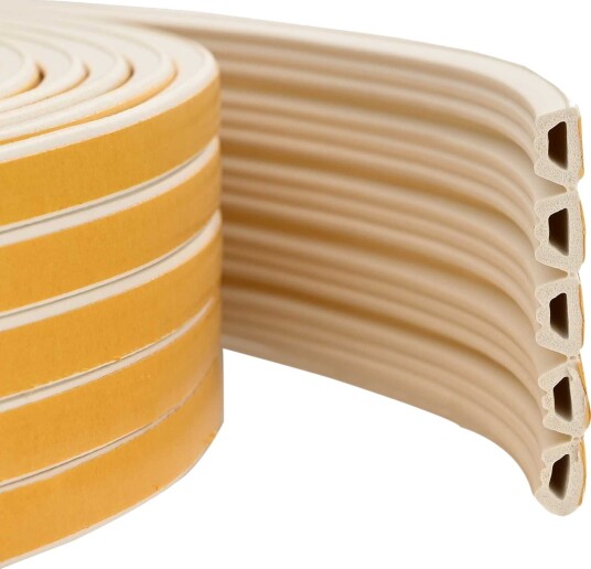 vidaXL Selvklebende vindusforsegling Hvit 10 x 6 mm 25 m EPDM Skum