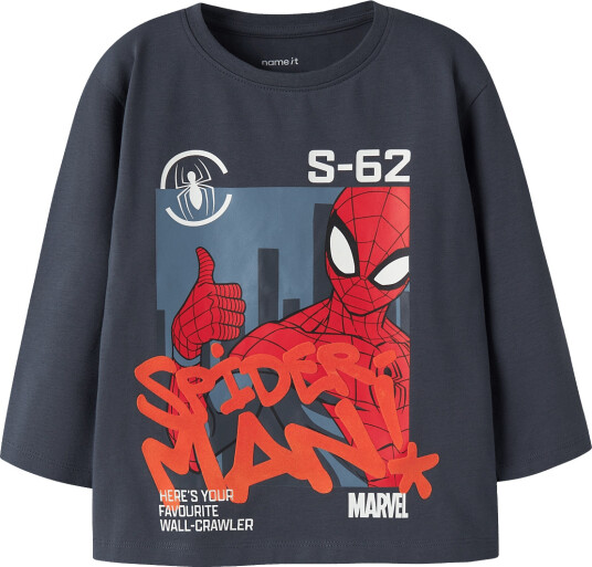 Name It Nmmalder Spider Ls Nreg Top Box Mar Navy 122 128