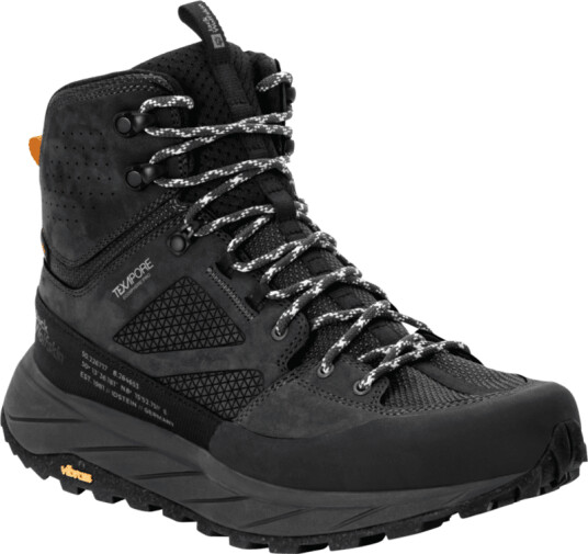 Jack Wolfskin Men's Terraquest Texapore Mid 42.5, Black Jack Wolfskin Men's Terraquest Texapore Mid 42.5, Black