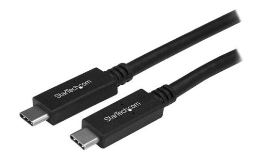 StarTech USB C-USB C 3.1 Gen 2 0.5m Kabel Svart med 10 Gbps Dataoverføring