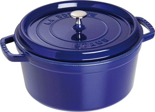 Staub Rund Gryte 28 cm 6,7 liter Blå Staub Rund Gryte 28 cm 6,7 liter Blå