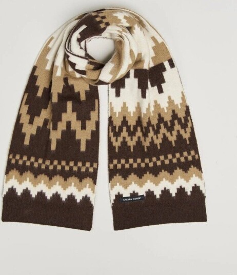 Canada Goose Fair Isle Scarf Glacier Woods Canada Goose Fair Isle Scarf Glacier Woods
