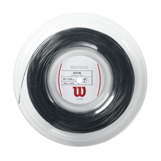 Wilson Revolve Black (200 M) 1.25 Mm/17 Gauge, Tennis strenger