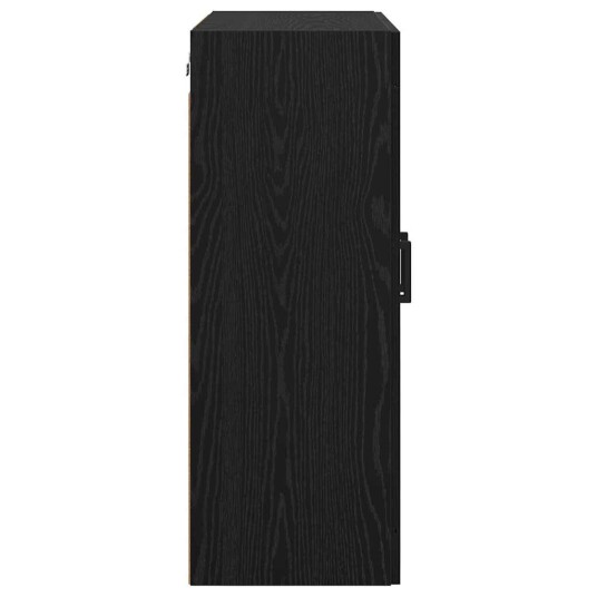 Veggskap Svart Eik 69,5 x 34 x 90 cm Konstruert tre