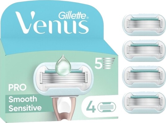 Gillette Venus Pro Smooth Sensitive Razor Blades 4pcs