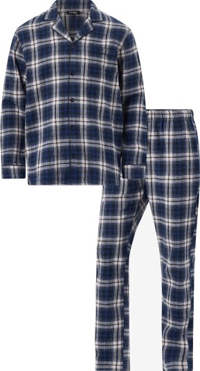 Ellos Collection Pysjsett i flanell Blå