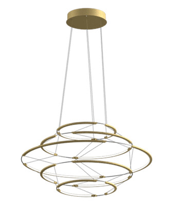 Nemo Drop 5 Taklampe Gull