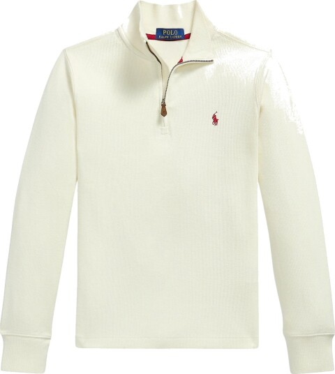 Polo Ralph Lauren Genser m. Glidelås Klubbhus Cream Polo Ralph Lauren 18 20 år Genser Beige Hvit
