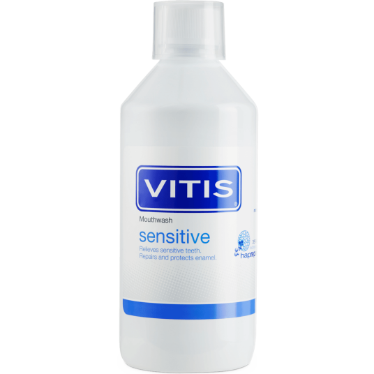 Munnvann for sensitive tenner Vitis Sensitive 500 ml.