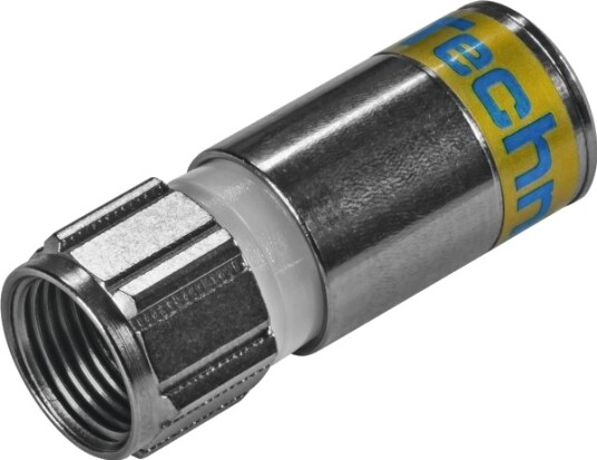 TechniSat Koaksialplugg F-Type 38dB 75 Ohm Sølv 100 Stk