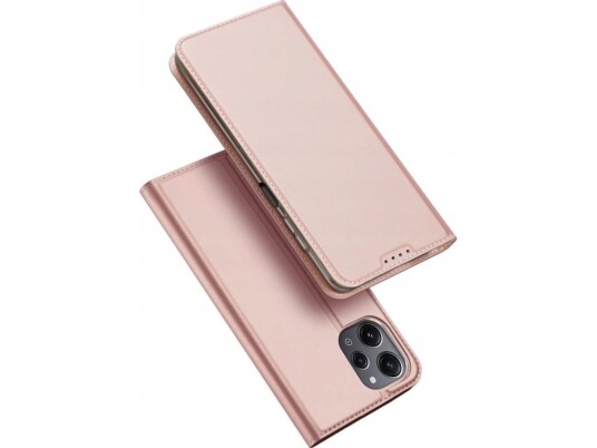 Dux Ducis Skin Pro Flip-Deksel, Lommebok Og Stativ For Xiaomi Poco M6 Pro / Redmi 12/12R - Rosa
