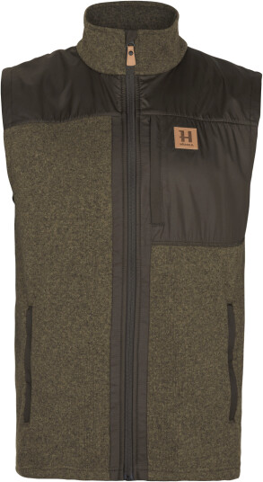 Härkila Men"s Kalix Fleece Waistcoat Willow Green/Shadow Brown L