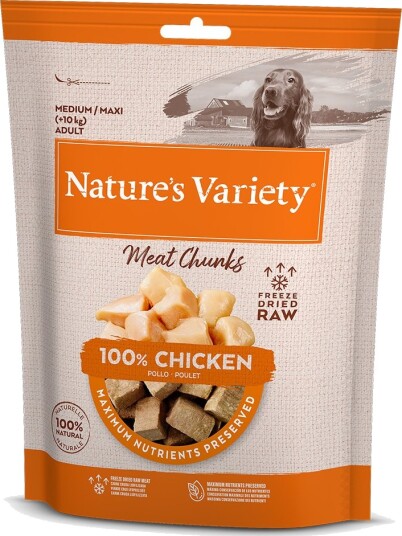 Nature’S Variety Nature'S Variety Frysetørkede Chunks Til Hunder Kylling 50 G