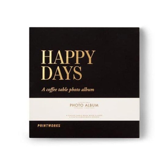 Printworks  Fotoalbum happy days liten svart