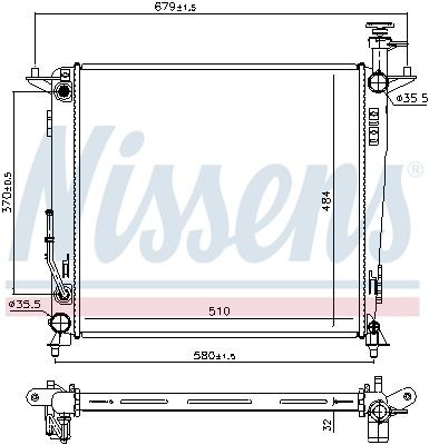 Radiator NISSENS 666223