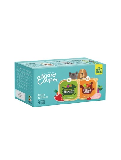 Edgard & Cooper™ Edgard & Cooper Dog Adult Multipack Lam & Kylling 4X300G