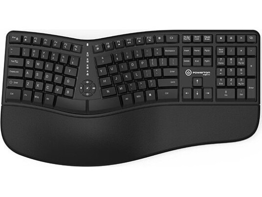Powerton Powerton Lana-Tastatur, Amerikansk Ergonomisk Tastatur, Kablet (Usb), Svart Powerton Powerton Lana-Tastatur, Amerikansk Ergonomisk Tastatur, Kablet (Usb), Svart