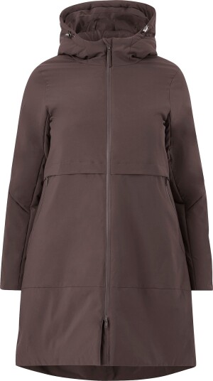 Zizzi Vinterjakke caWilla L/S Coat Brun