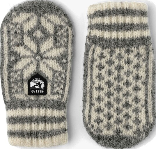 Hestra Kid"s Nordic Votter Grey/Offwhite 0