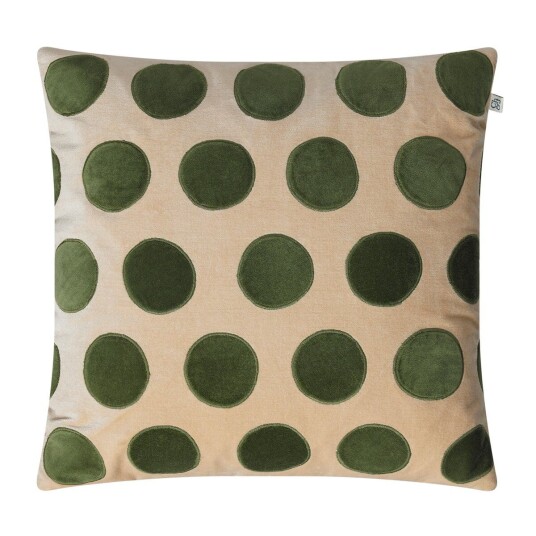 Chhatwal & Jonsson Circle putetrekk 50x50 cm Beige-cactus green
