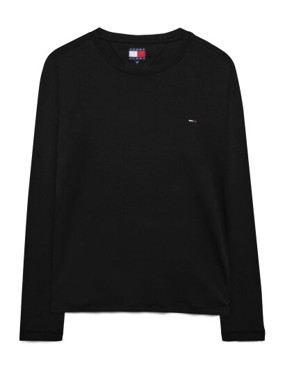 Tommy Jeans Tjm Original Rib Longsleeve Tee - Black - XXL Tommy Jeans Tjm Original Rib Longsleeve Tee - Black - XXL