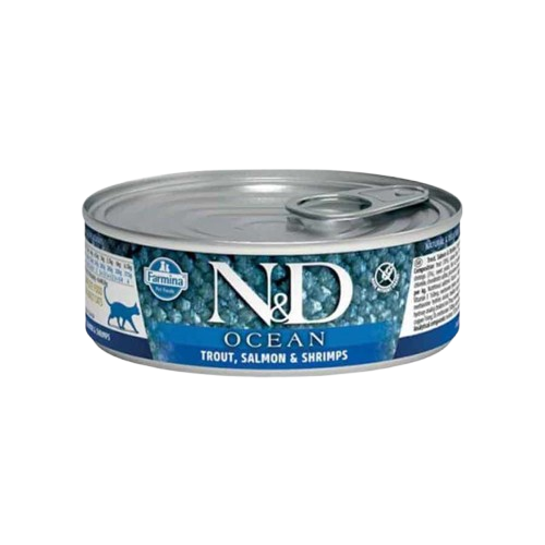 Farmina Kattemat Ocean Trout med Laks & Reker 30 x 80 g