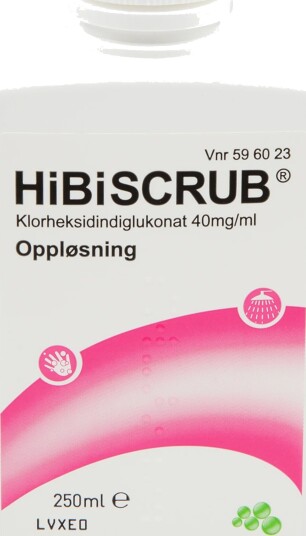 Hibiscrub Liniment 40 mg/ml, 250 ml. Hibiscrub Liniment 40 mg/ml, 250 ml.