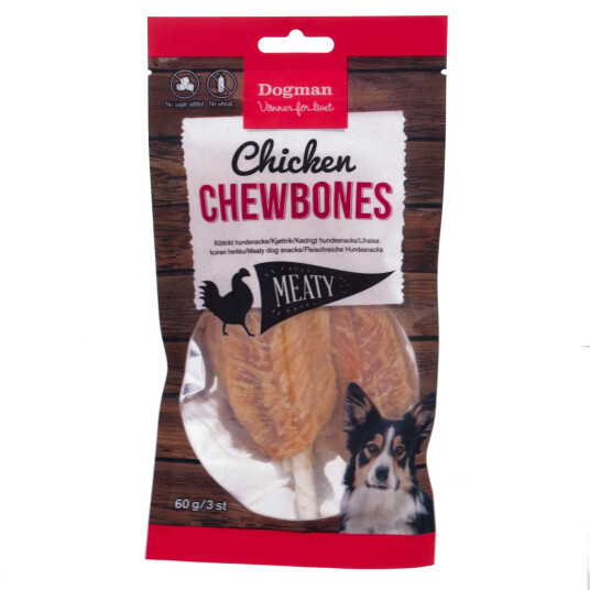 Dogman Chicken Chewbones 3 St