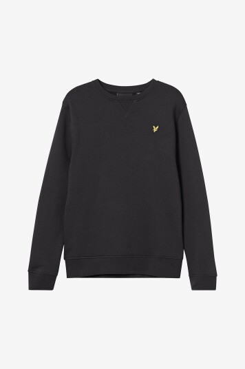 Lyle & Scott Collegegenser Crew Neck Sweatshirt Svart Lyle & Scott Collegegenser Crew Neck Sweatshirt Svart