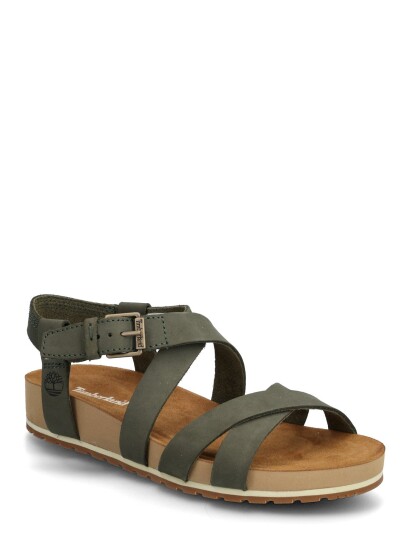 Timberland Malibu Waves Backstrap Sandal Dark Green Nubuck   Khaki green   37