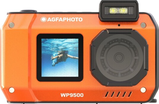 AgfaPhoto Realishot WP9500 Vanntett digitalkamera - 7 m, 4K, 24 MP, 18x zoom - Oransje
