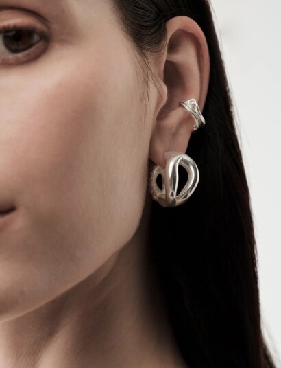 Kalevala Männyt Ear Cuff Silver ONE SIZE Kalevala Männyt Ear Cuff Silver ONE SIZE