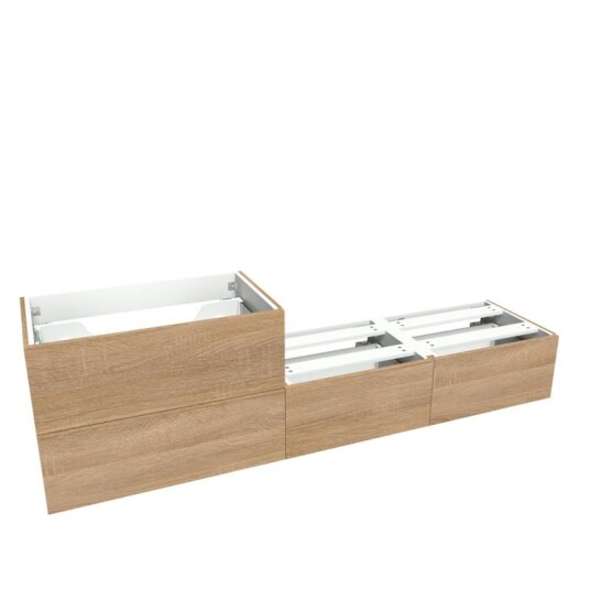 Vikingbad Servantskap slett MIE SMART 200 lys eik