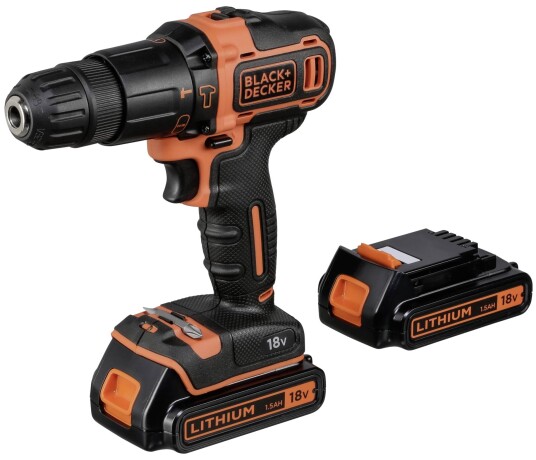 BLACK+DECKER Slagdrill BDCHD18KB-QW Med Batteri (18 v)