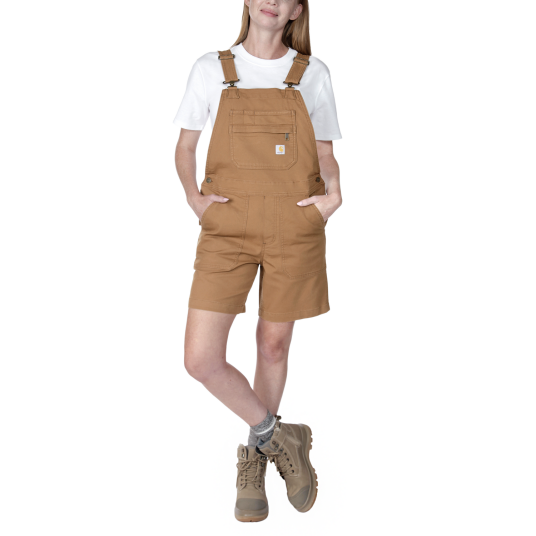 Carhartt Avslappet passform canvas bukseskjørt Dame Carhartt brown S Carhartt Avslappet passform canvas bukseskjørt Dame Carhartt brown S