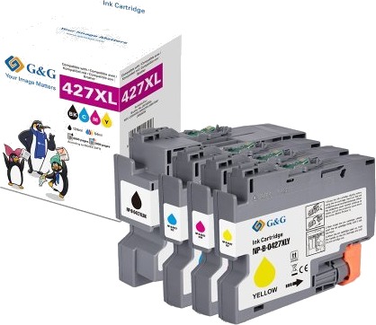 G&G Ink Combi Pack Kompatibel Blekkpakke For Svart Cyan Magenta Gul Gp B427xlbkcmy 4P