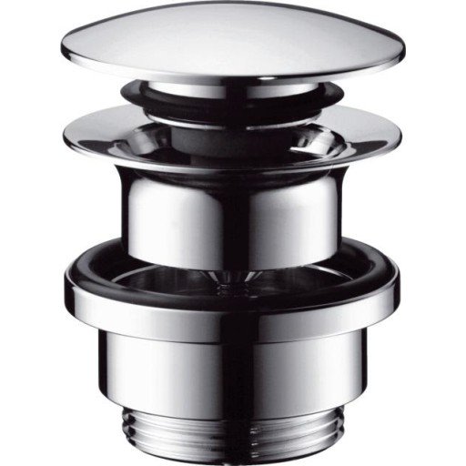 Hansgrohe Push-Open Bunnventil for Vaskeservant med Overløp 1 1/4" Krom Hansgrohe Push-Open Bunnventil for Vaskeservant med Overløp 1 1/4" Krom