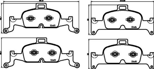 Bremseklosser HELLA 8DB 355 025 811