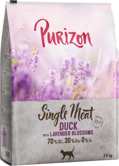 Purizon Tørrfôr Single Meat And Med Lavendelblomster 2.5 kg Purizon Tørrfôr Single Meat And Med Lavendelblomster 2.5 kg