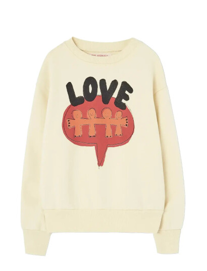 THE ANIMALS OBSERVATORY Love Flan Yellow Bear Sweatshirt - Cream - 8 Y THE ANIMALS OBSERVATORY Love Flan Yellow Bear Sweatshirt - Cream - 8 Y