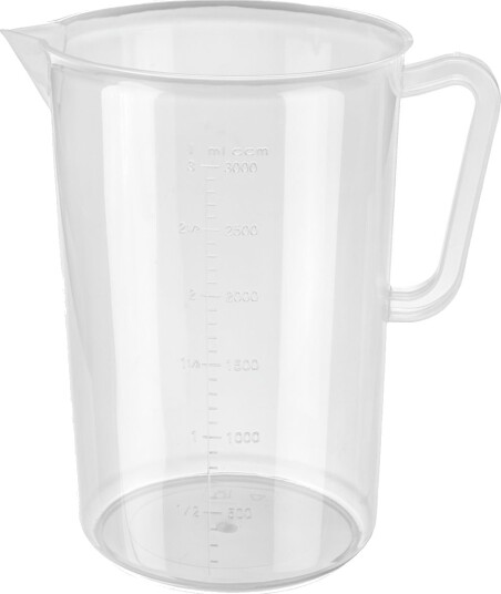 PULSIVA Målebeger Smart; 3 l 17x23.5 cm ØxH; Transparent