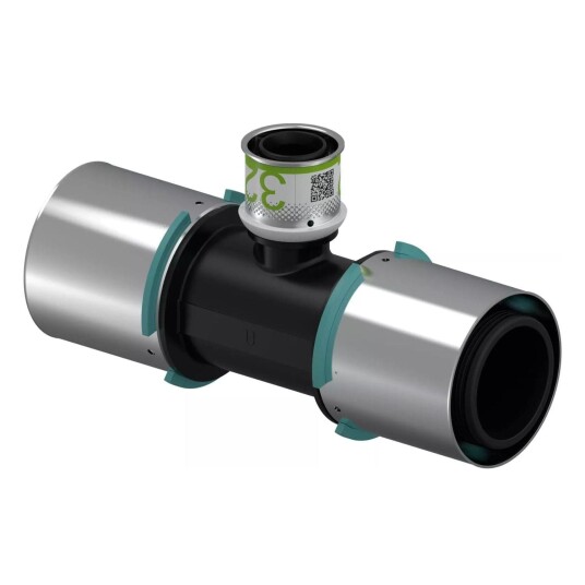 Uponor S-Press T-Rør 63x32mm for Korrosjonsfri Installasjon