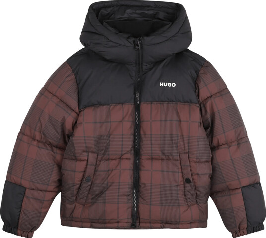 Hugo Kids Puffer Jacket   Brown   128