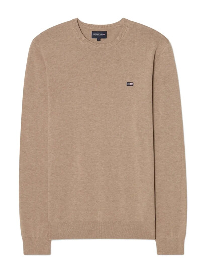 Lexington Clothing Cotton Crew Knitted Sweater - Beige - XXL Lexington Clothing Cotton Crew Knitted Sweater - Beige - XXL
