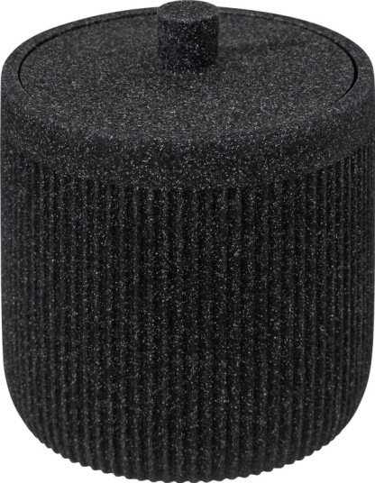 5Five Beholder For Bomullsknopper Og Onyx Pinner Skifer Ø 9,9 Cm