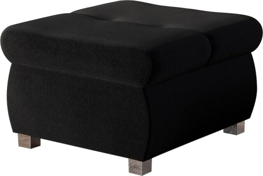 Cerys Fotpall 60 cm - Svart
