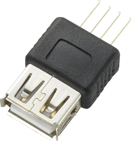 Usb-Kontakt For Pcb-Montering Rett Type A Usb-Tilkobling 774854 Tru Components (1 Stk.)
