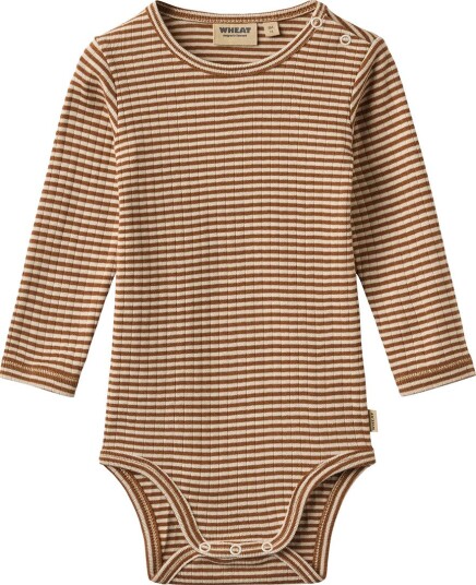 Wheat Body I/e Freddie Varm hasselnøttebrun Stripe Wheat 1 år (80) Langermet Body Beige Wheat Body I/e Freddie Varm hasselnøttebrun Stripe Wheat 1 år (80) Langermet Body Beige
