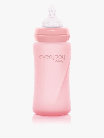 Everyday Baby Glass Baby Bottle Healthy + Rose Pink 240Ml - Pink - 240 ml Everyday Baby Glass Baby Bottle Healthy + Rose Pink 240Ml - Pink - 240 ml