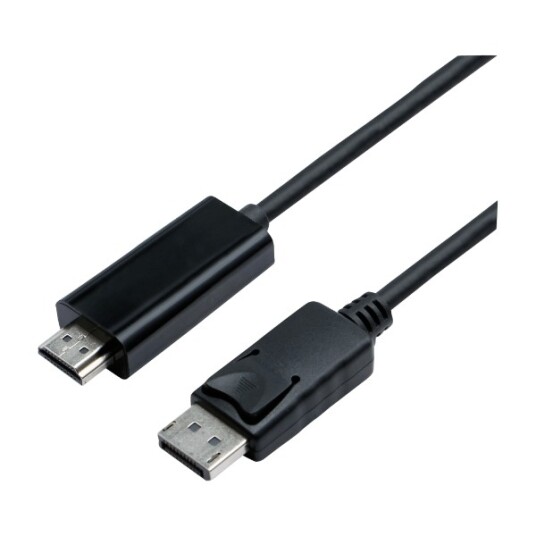 ELETRA DISPLAYPORT 1.2 - HDMI 2M KABEL, SVART